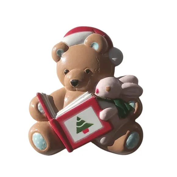 🎯 10 for $10 / Vintage Bear with Bunny Magnet - Picture 1 of 6